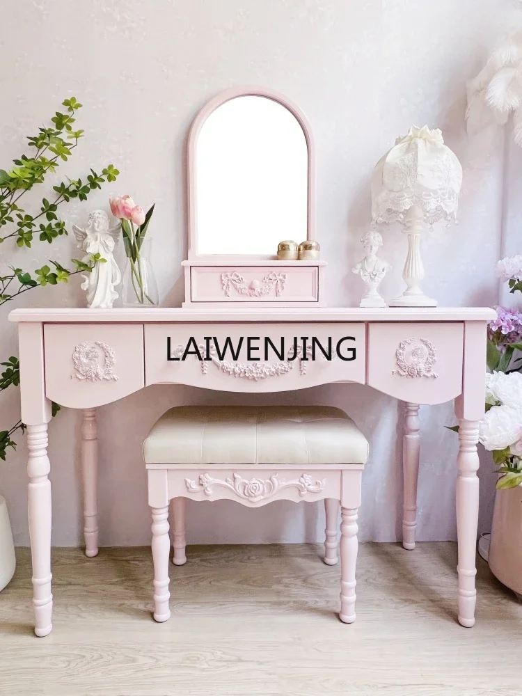 SGF carved solid wood princess makeup table makeup table desk table