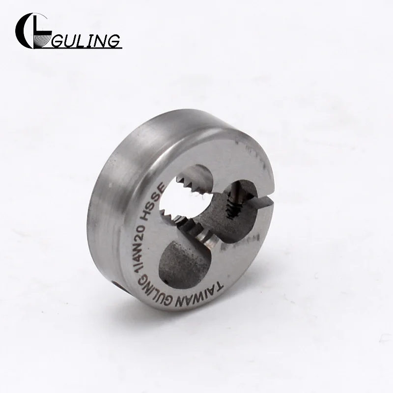 GULING HSSE Withworth thread dies suit BSW 1/8 -40 5/32 3/16 -24 7/32-24 1/4 -20 5/16 -18 3/8 -16 1/2-12 for Stainless steel