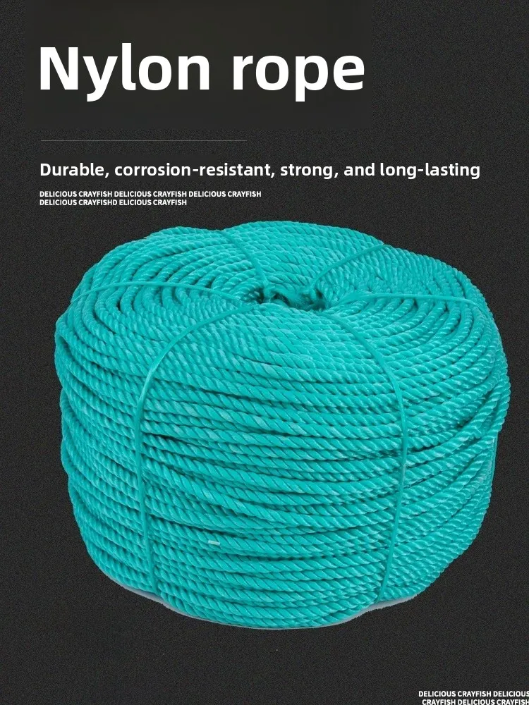 High Strength Wear Resistant Nylon Rope Polyethylene Plastic Rope Greenhouse Rope Washing Line Rope Truck Rope