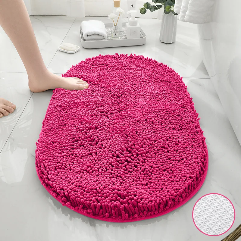 

Oval Shape Thick Home Rugs, Doormat, Bathroom Floor Mat, Water Absorption,Anti-skid, Room, Hallway Carpets, Fluffy Feet Pad, New