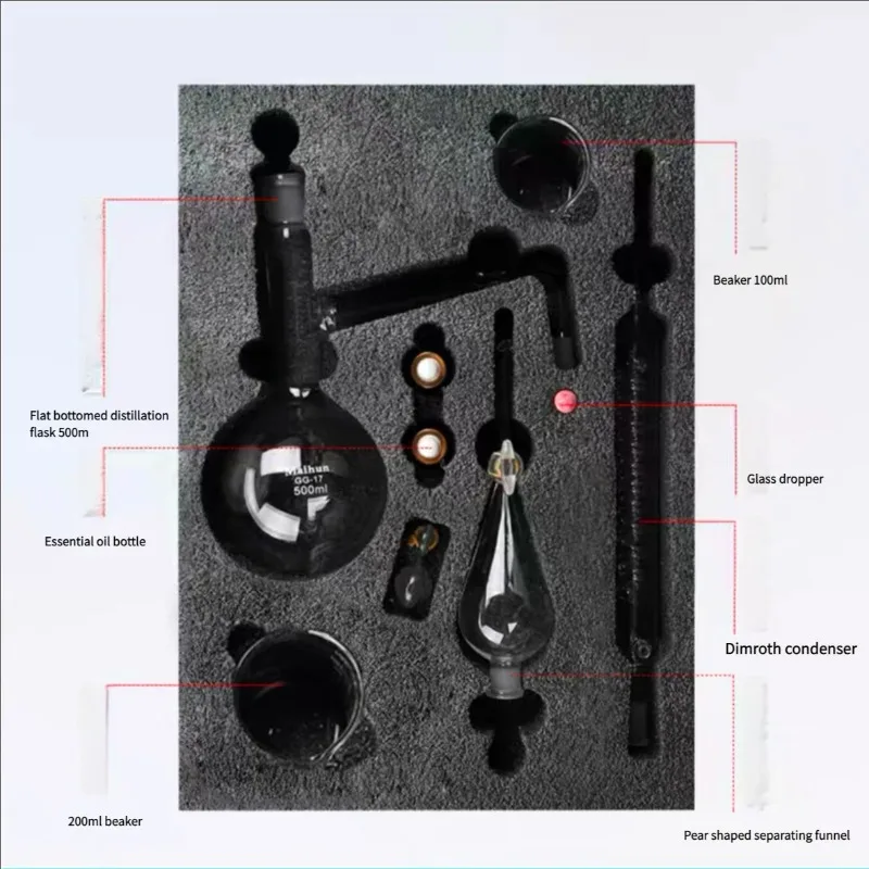 【11 Piece Set】Essential Oil Extraction Separator Device Distillation Condenser Distilled Water Purification Extraction Full Set