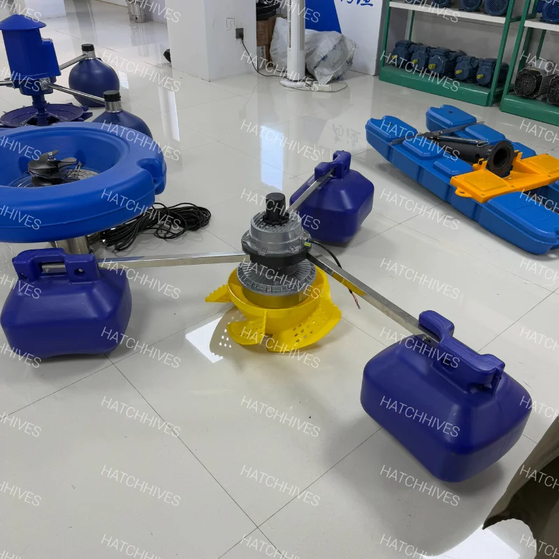 Fully Automatic Float Ball Inverter Aerator High Efficiency Low Noise Motor With Vortex Impeller For Aquaculture Fish Pond
