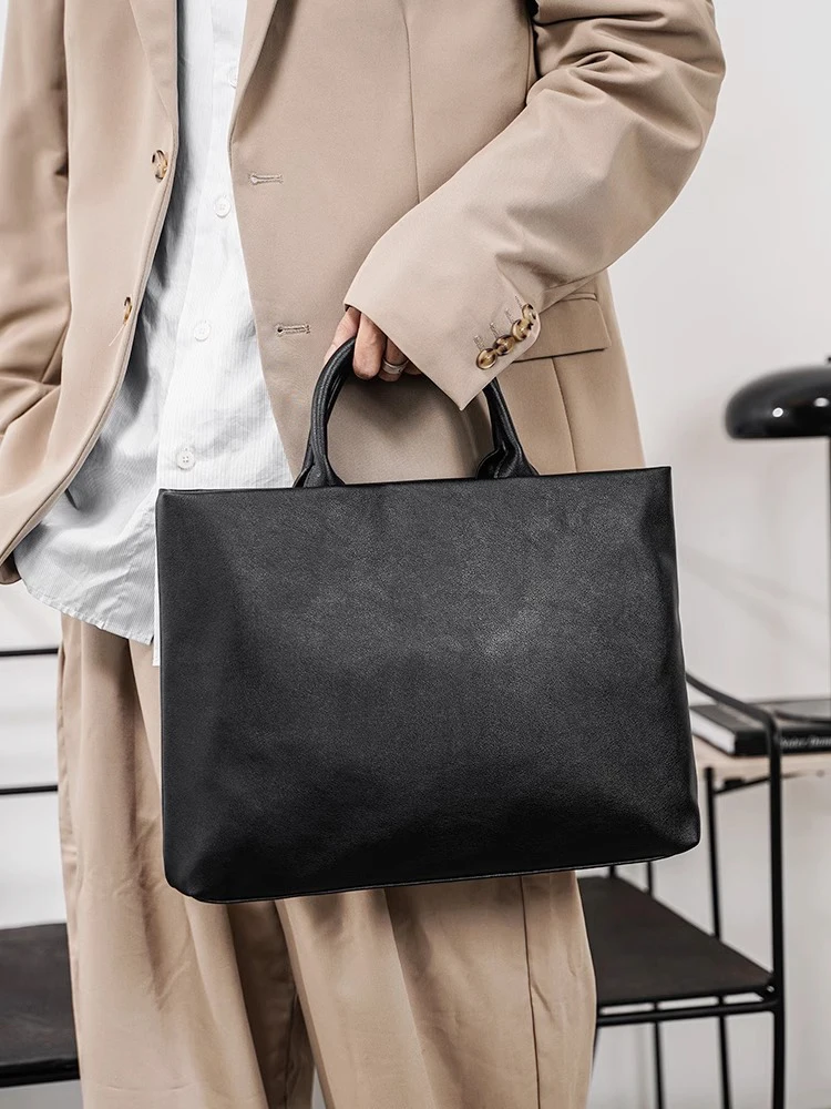 2026 New Fashionable Men's Business Handbag for Commuting And Traveling Laptop Bag Briefcase Versatile Soft Surface Polyester...