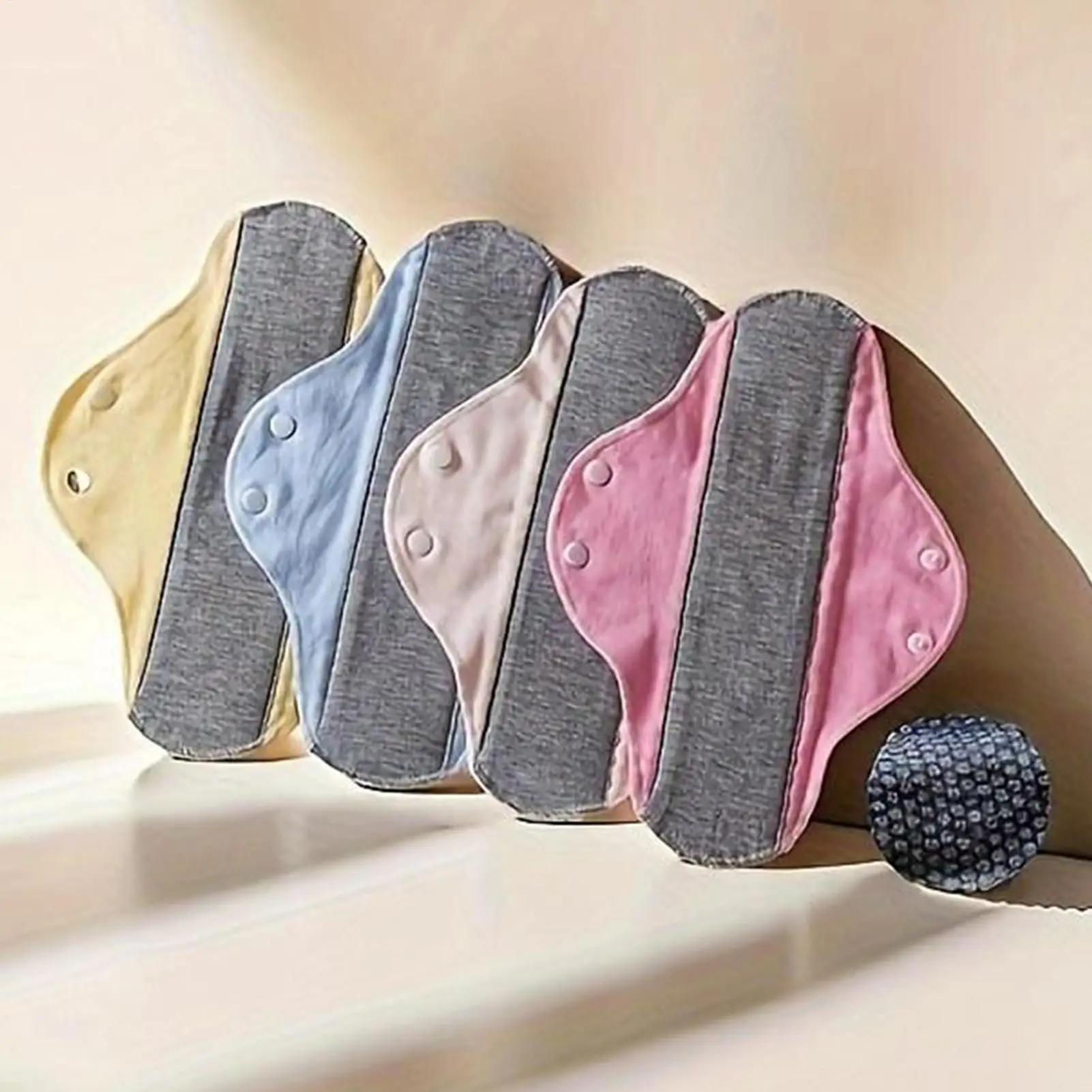 

Reusable Maxi Sanitary Pads for Overnight Use, Super Absorbent Leakproof Cotton Napkins, for Women Heavy Flow Menstrual H2756