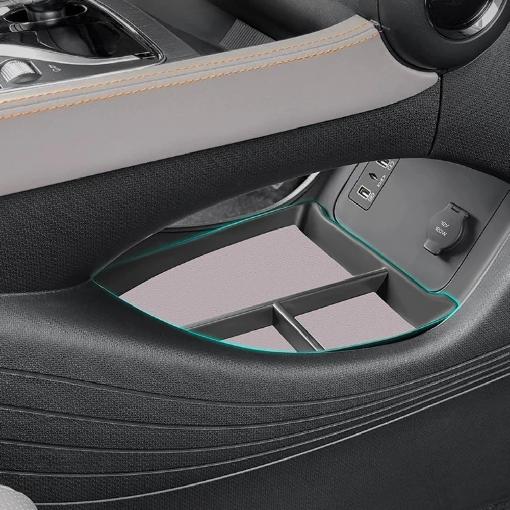 For BYD Atto 3 Center Console Lower Storage Box Divider Organizer Tray Holder Interior Modification Auto Accessories