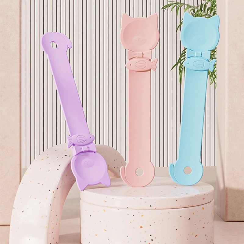 Cat Noodle Feeder Squeeze Spoon Cat Noodle Spoon Meat Squeezer Pet Feeding Spoon