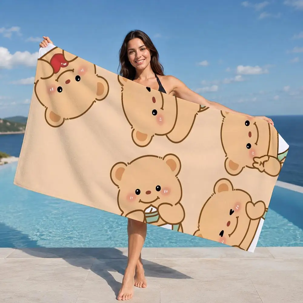 Butter Bear Towel ultra-fine fiber quick drying absorbent towel, beach swimming vacation beach towel