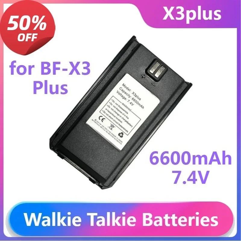 

X3Plus Battery for Baofeng BF-X3 Plus Two Way Battery High Capacity Long Standy Spare Battery