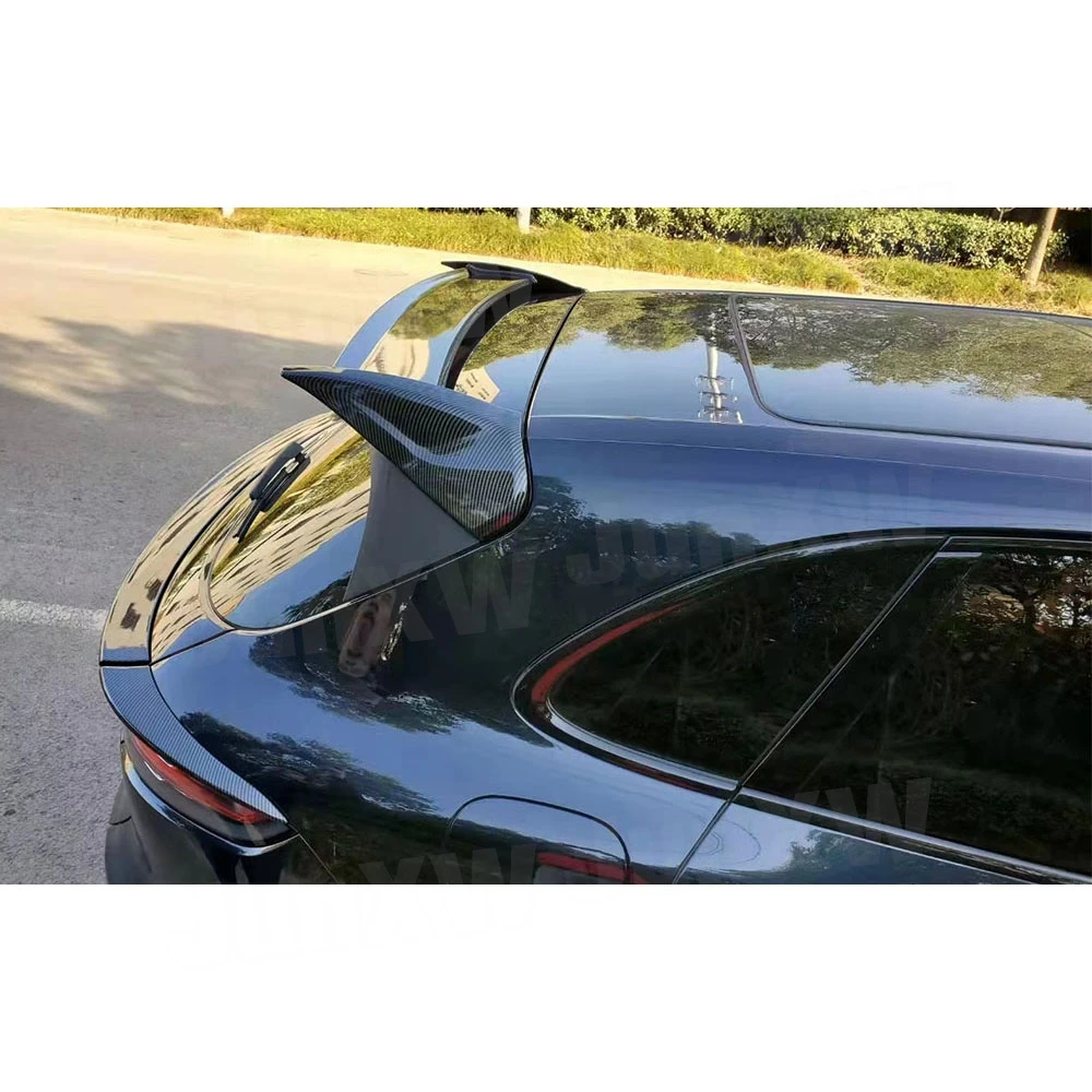 Carbon Fiber/FRP Rear Roof Spoiler Lip Wings Car Top Covers for Porsche Cayenne 2018-2021 Auto Styling