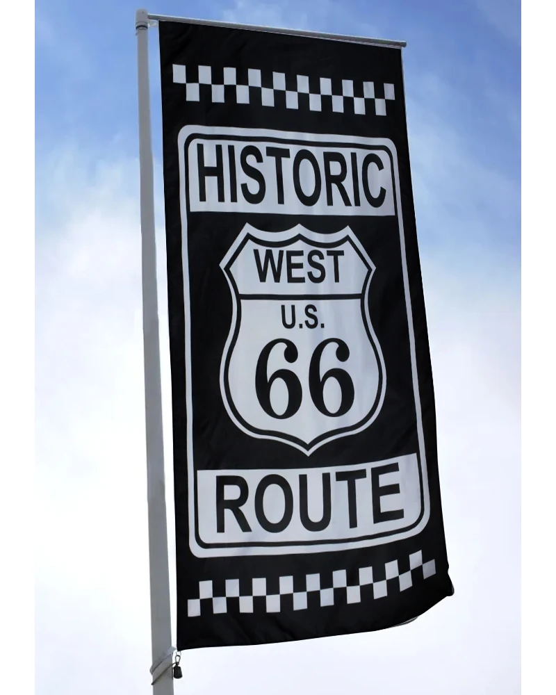 60x90cm 90x150cm Route 66 Flag Banner Tapestry