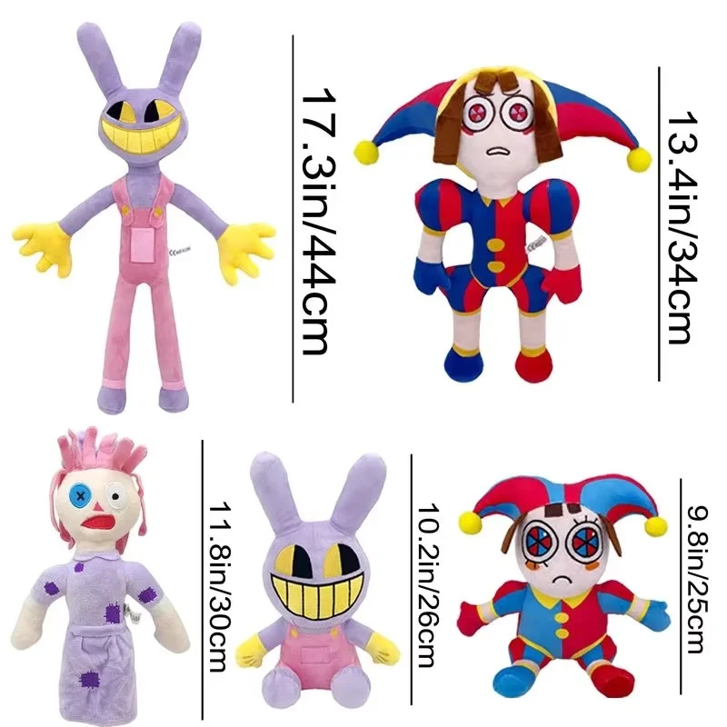 8-10cm The Amazing Digital Circus Pomni Jax Ragatha Cartoon Plush Toy Kawaii Funny Anime Doll Cute Decoration Figurine Fun Gift