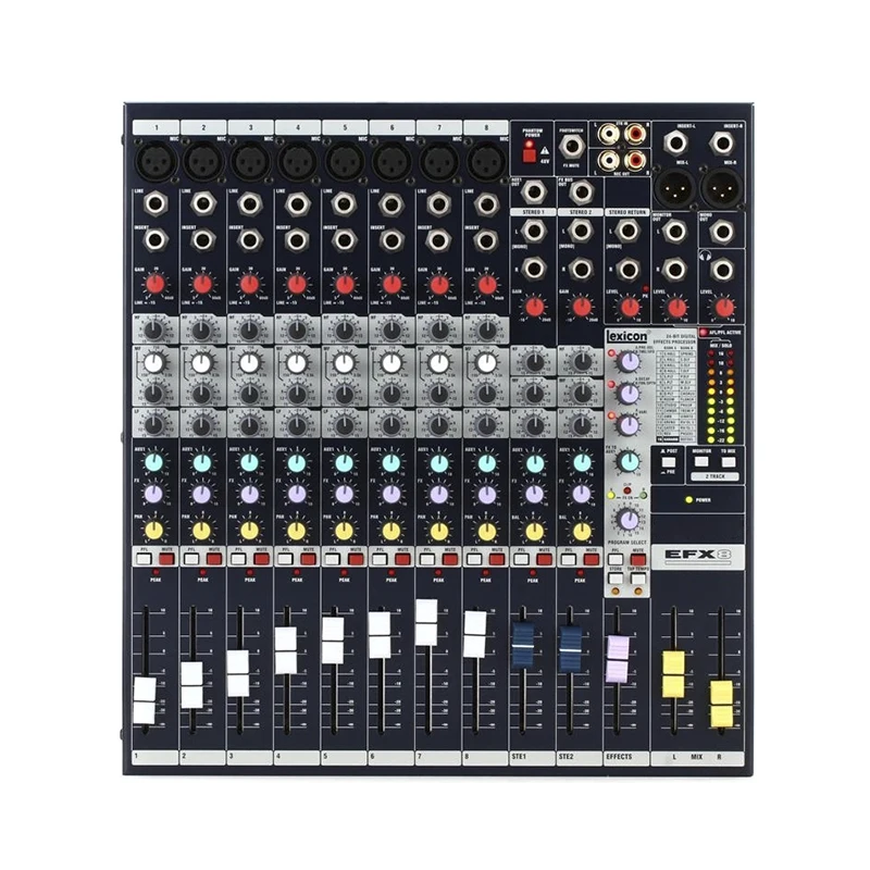 EFX8 Professional Stage Effect Peormance Mixer 8 Channel 12 Channel 16 Channel Mixer Console