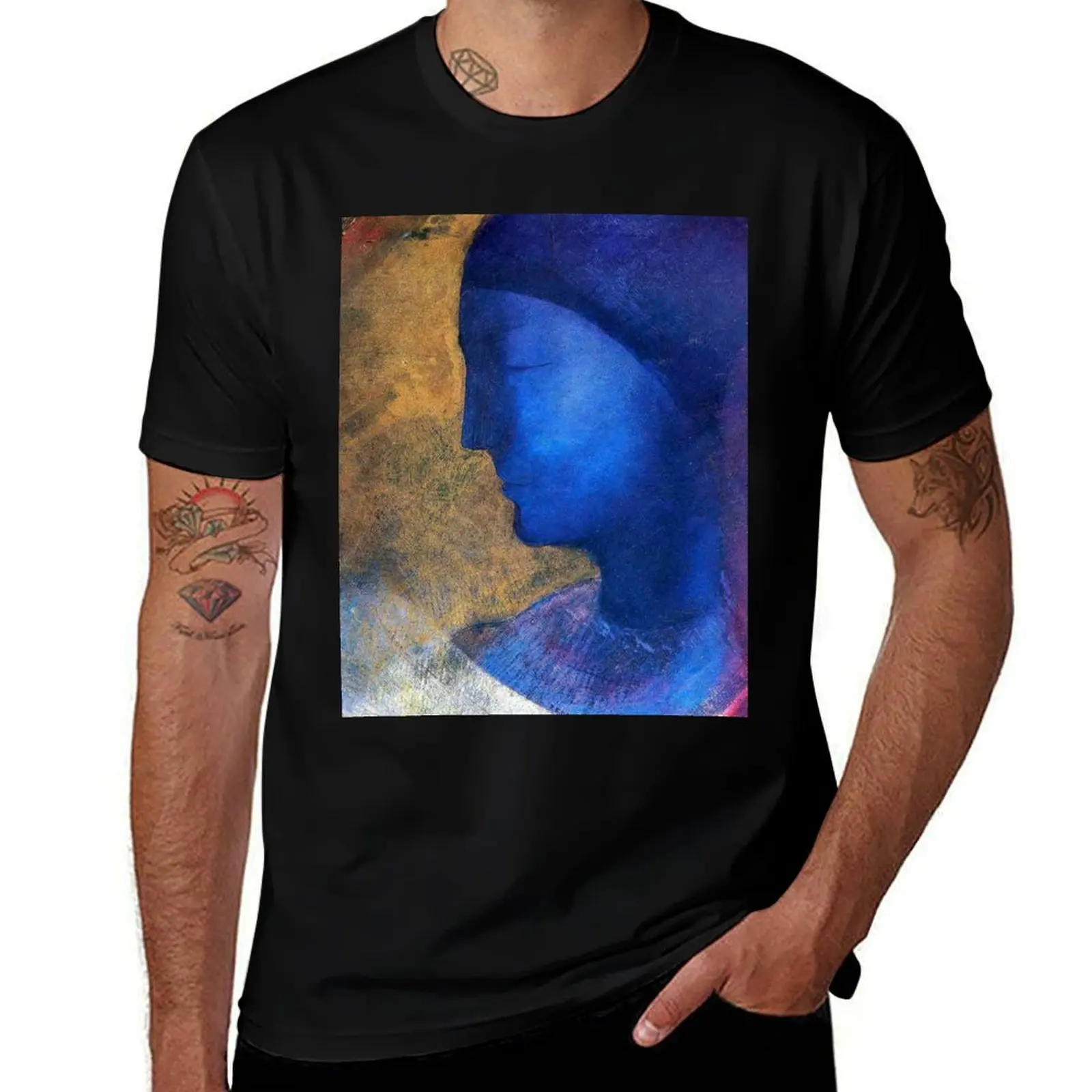 

The Golden Cell by Odilon Redon T-Shirt anime t shirts Blouse rapper graphic tees summer top t shirt men