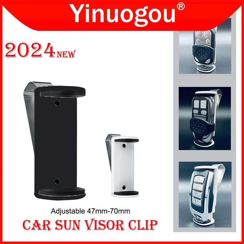 

Special Offer ! Newest Garage Door Remote Control Car Sun Visor Clip Adjustable 47mm-70mm Remote Control Bracket Black and White