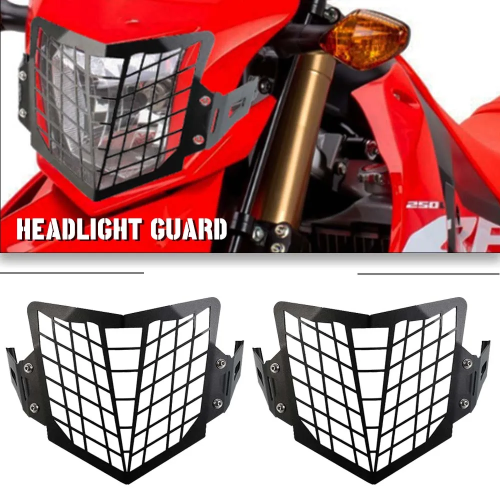 

For Honda CRF250L CRF250M CRF300L T5-5052 Aluminium Motorcycle Accessories Front Headlight Guard Cover Protection 2013-2022 2023