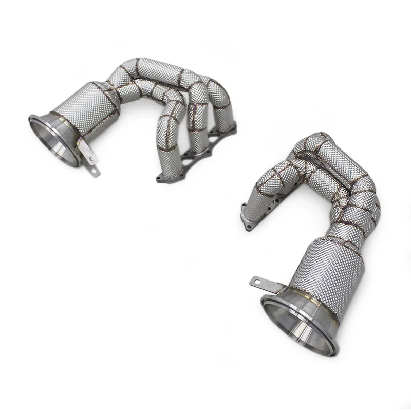 

LXBY-OEM Engine Stainless Steel Turbo Manifold For Porsche 911 992 GT3 4.0 2017-2023 Heat Shield Header Exhaust System