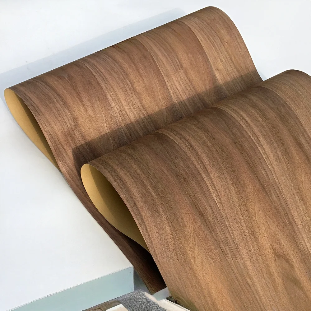 

Black Walnut Natural Wood Veneer Sheets for Handmade Renovation Speaker Guitar Repair - Wood Skin for DIY Projects