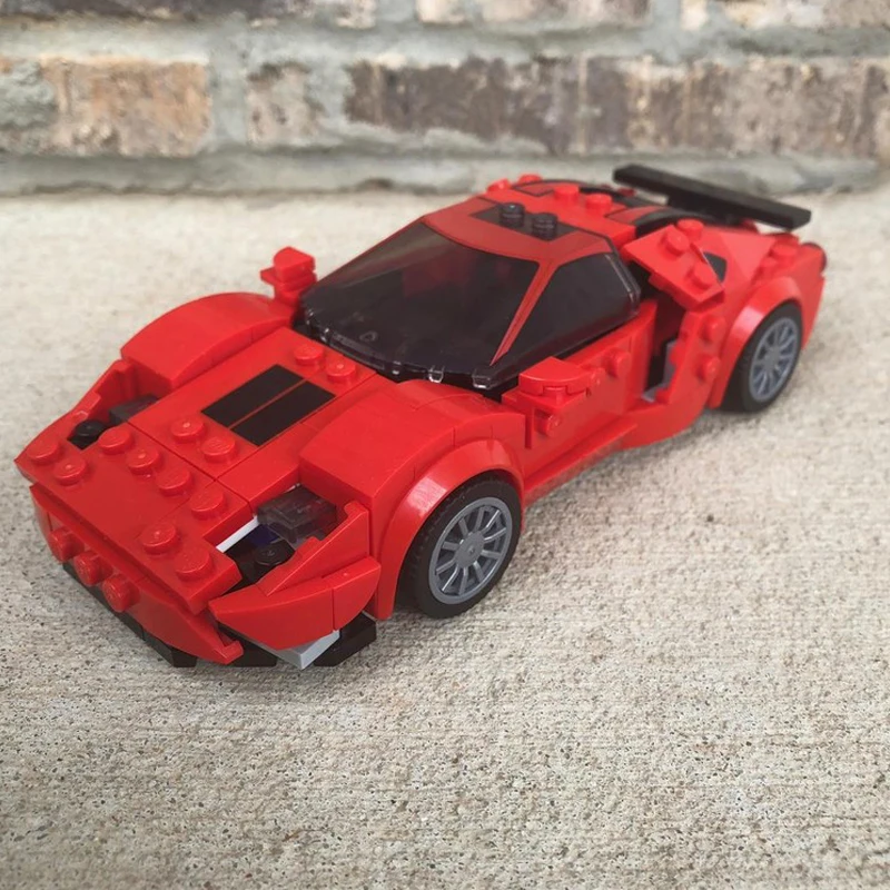 

245 шт. MOC 76895 Fordss GT City Champions суперкар Строительные блоки Рождественский подарок Эксклюзивный комплект для проекта «сделай сам» Идеально
