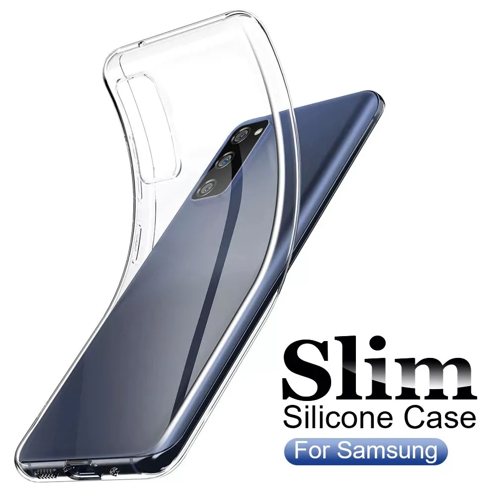 Ultra Thin Soft Case For Samsung Galaxy S23 S22 S21 S20 Note 20 Ultra 10 S10 S9 Plus 9 8 Clear Silicone Back Case Cover Shell