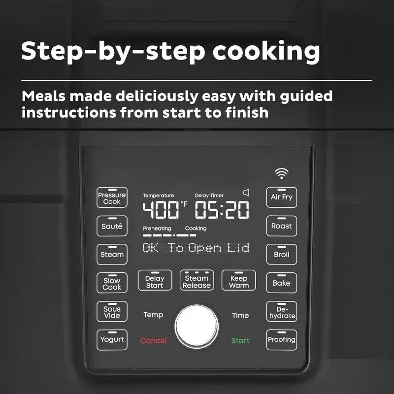 Air fryer and multi-functional electric pressure cooker - 1500w