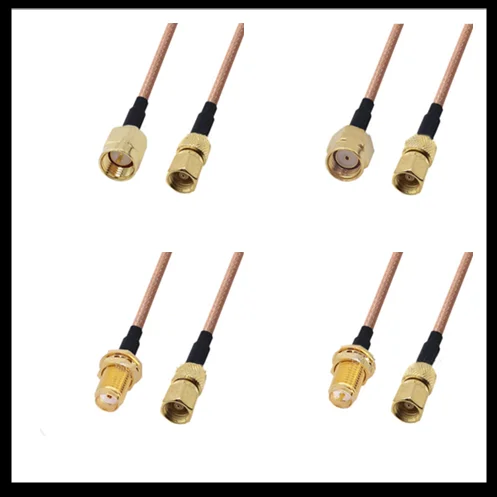 

1pcs SMC Female to SMA Male Connector RG316 Jumper Extension Pigtail Cable 0.1-10m