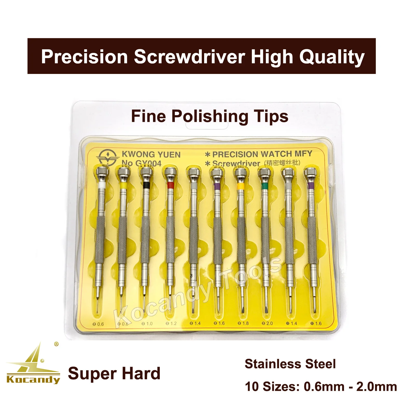 316 Stainless Steel  Precision Screwdriver 10 In 1 Set Watch Repair Tools Kit for Watchmakers Super Quality