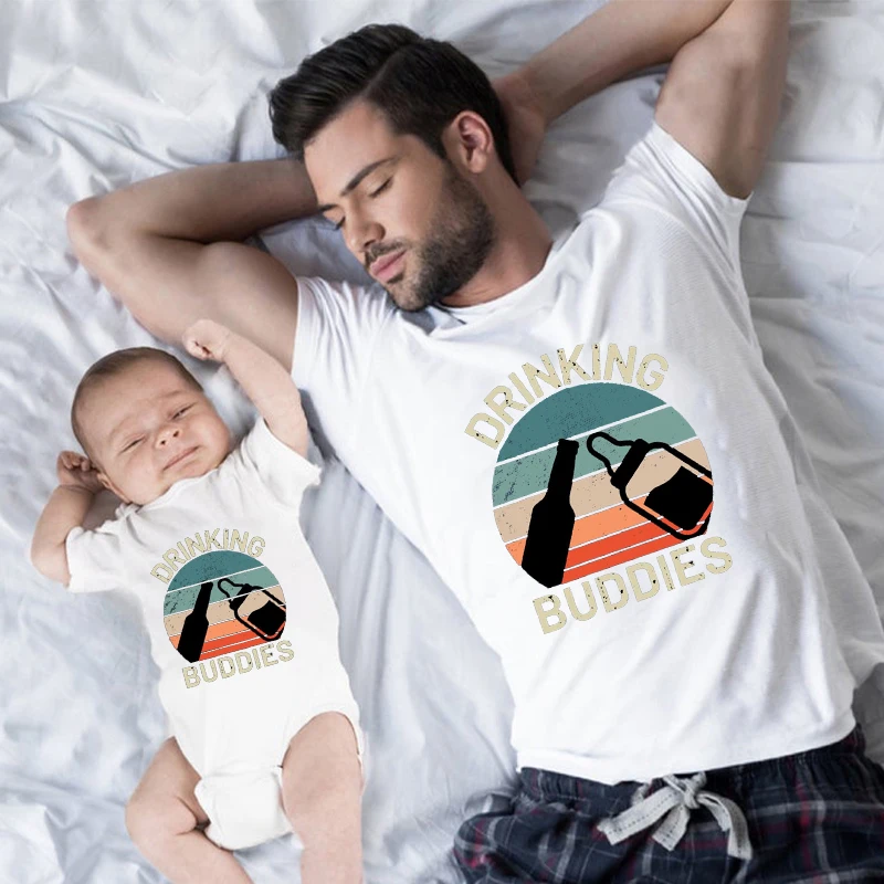 

Drinking Shirts Matching Dad and Son T-Shirts Funny Father and Daughter Outfits Daddy and Me Clothes Cute New Dad Gifts m