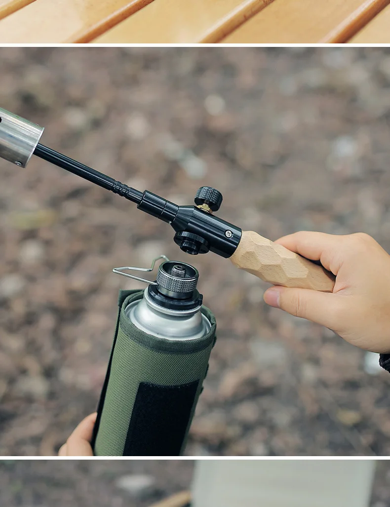 Butan Adapter Mit Halterung Outdoor Butan Gas Umwandlung Joint Camping Herd Adapter Schraube Ventil Ausgang Düse Flasche Adapter – Detail 4