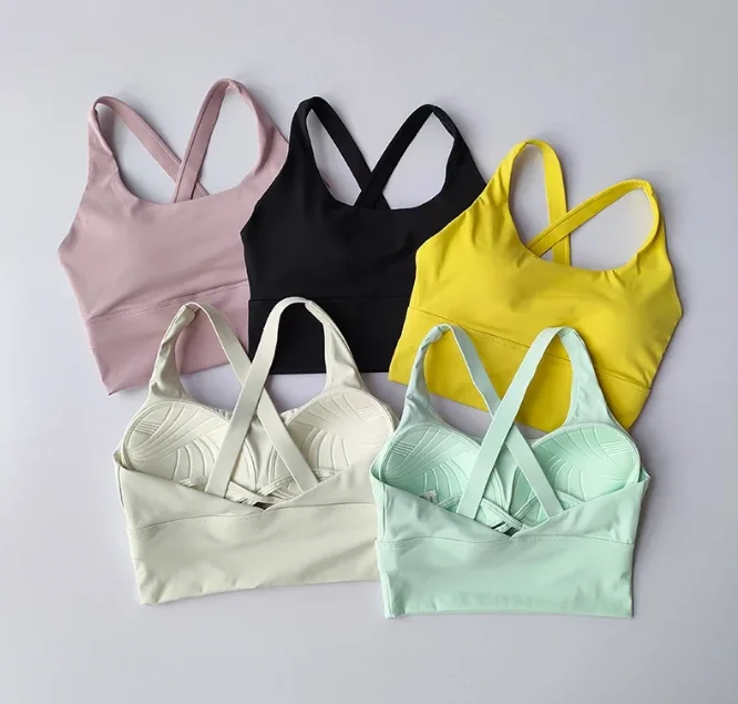 All-in-one Sports Bra Collection Breast High-intensity Professional Shock-proof Huddle Running Bra Yoga Fitness Bra Summer Cloth