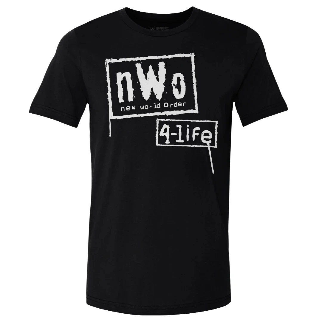 Wrestler Black nWo Retro Graphic T-shirt for Men Women Oversized Men's  T Shirt Casual Cotton Short-sleeve Tops Tees Clothing