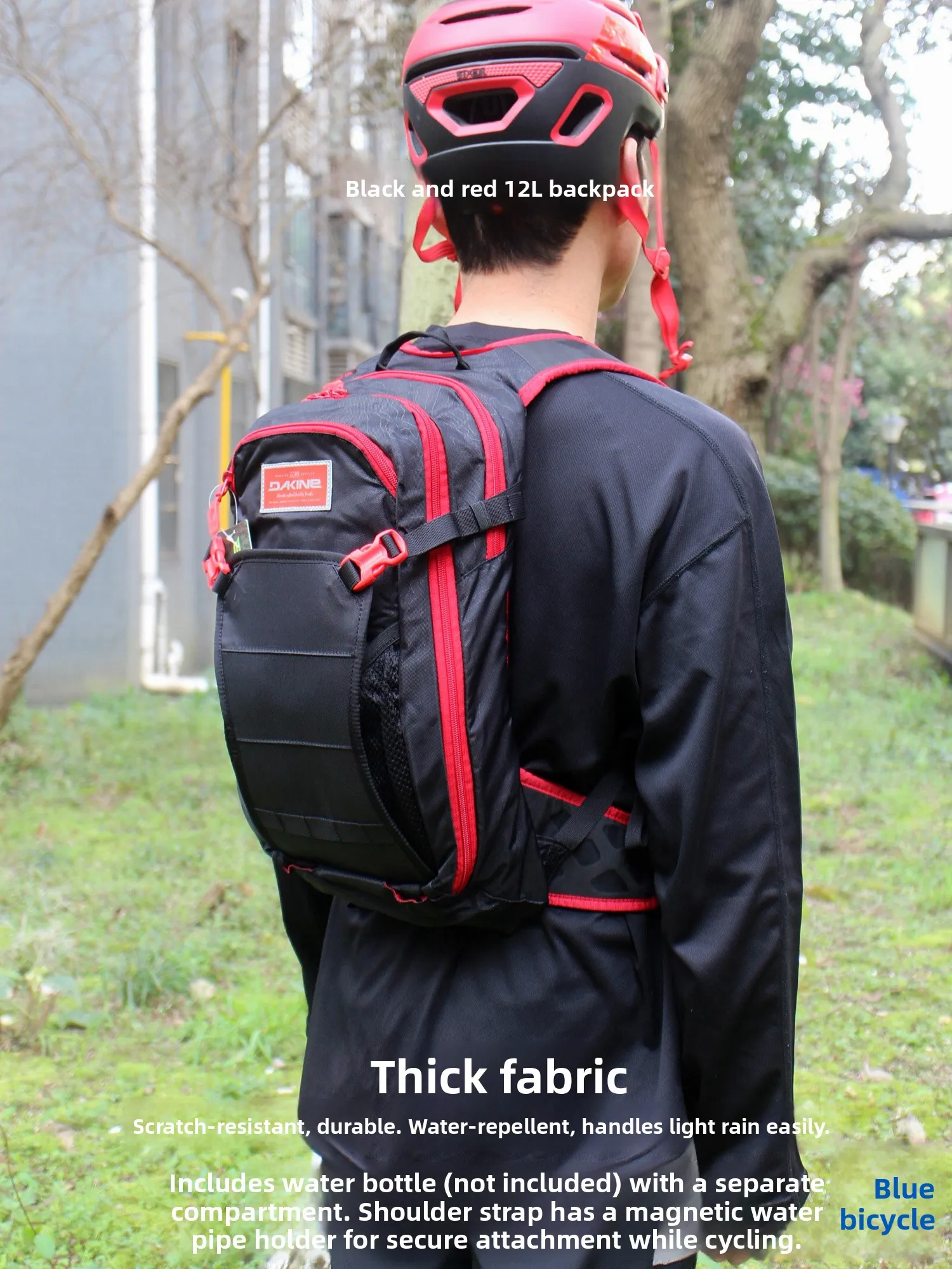 حقيبة ظهر داكيين نوماد للترطيب، حقيبة تنفسية لركوب الدراجات الجبلية والهبوط، حقيبة كتف مزدوجة مع حقيبة ماء، معدات ركوب الدراجات