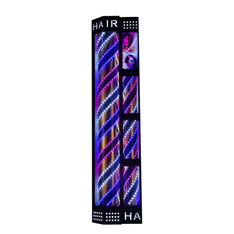

Hair salon light Beauty salon turn Barber shop turn Rotary LED double tube child and mother Outdoor waterproof