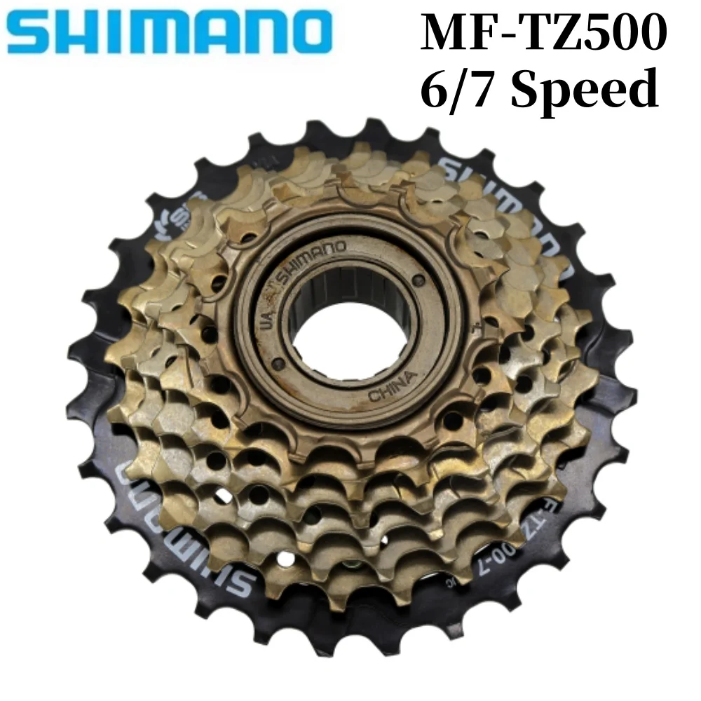 SHIMANO MF-TZ500 6v 7v Bicycle Freewheel 14-28T Sprocket 6s 7s Steel for MTB Road Folding Bike Accessories