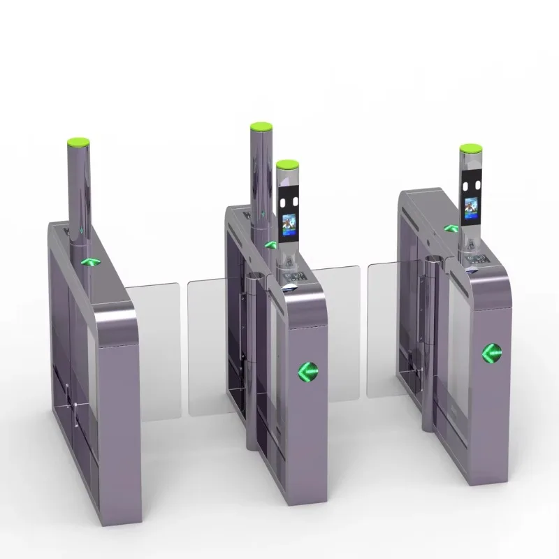 

Modern Automatic Electronic Swing Barrier Gate Secure Facial Recognition Turnstile for Hotel Subway Stainless Steel Waterproof
