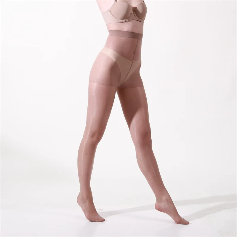 Queen Size Liquid Gloss Tights Micro Shine Barely There Pantyhose Plus Size Sheer Stockings with 4 Way Stretch