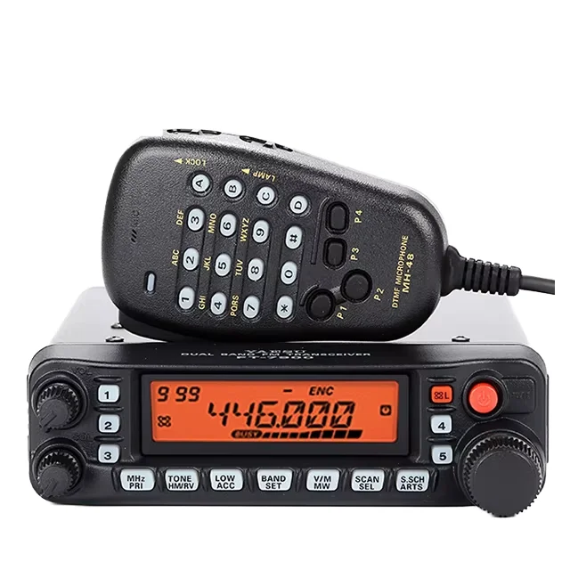 YAESU FT-7900R 50W High Power Mobile Dual Band FM Transceiver Amateur Ham Car Radio 2Meter 70cm Talkie Walkie 100km