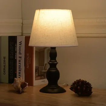 Amerykańska lampa biurkowa Lampki nocne do sypialni Nordycka minimalistyczna nowoczesna lampa stołowa do salonu