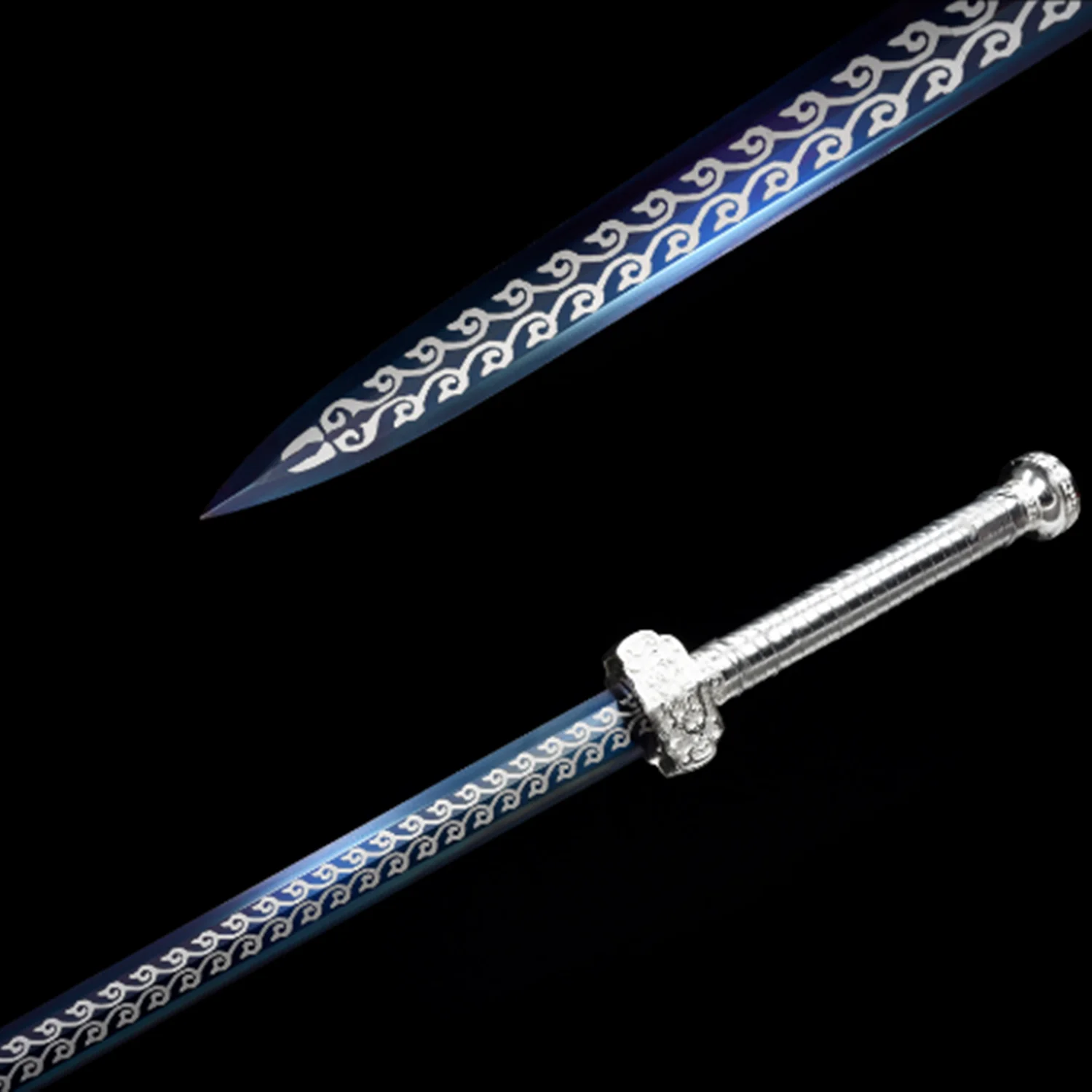 Silver dragon Supreme Han sword Longquan sword Tang horizontal sword is not cut