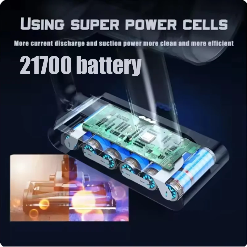 แบตเตอรี่ 21700 ความจุ 12800mAh 21.6V สำหรับเครื่องดูดฝุ่น Dyson V8 Absolute V8 Animal Li-ion SV10 ซีรีส์ แบตเตอรี่แบบชาร์จได้