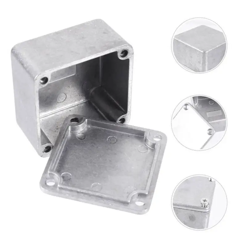 ABLB-Guitar Effect Stomp Box Enclosure 1590LB, Aluminum Diecast Metal, 50.5Mm X 50.5Mm X 31Mm Size