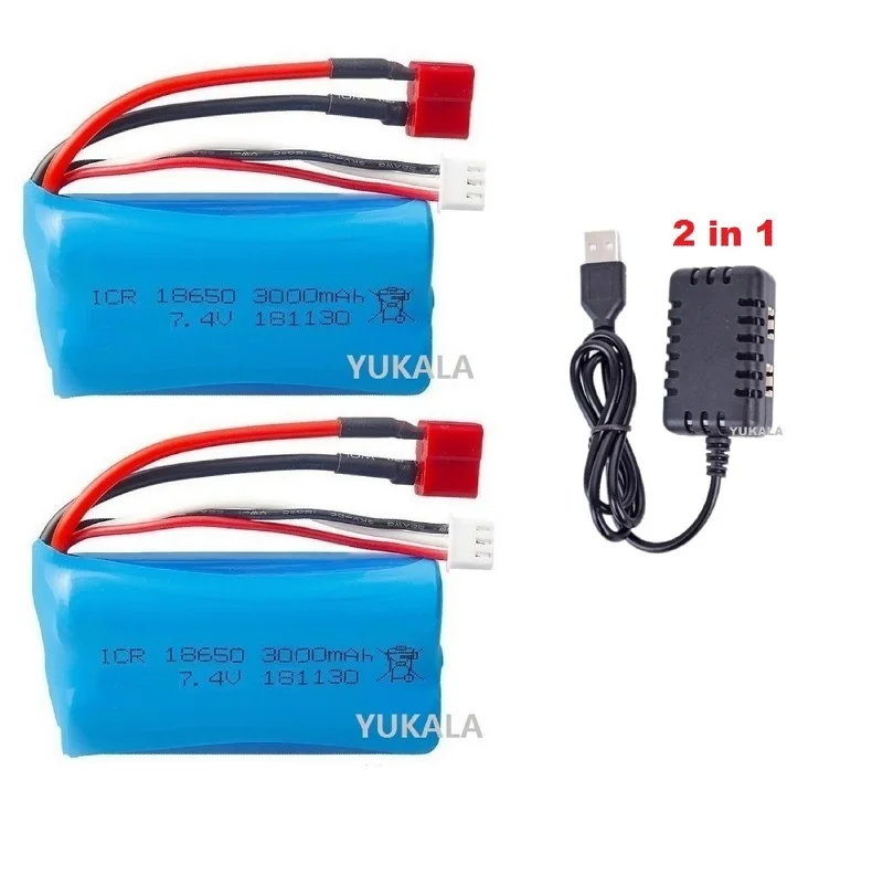 Wltoys 104009   12429 12427 12402-A 12423 12427-B 144001144002 144002   R/C Trucks Autos Teile 2S 7,4V 3000mAh18650 Li-Ionen-Akku/USB