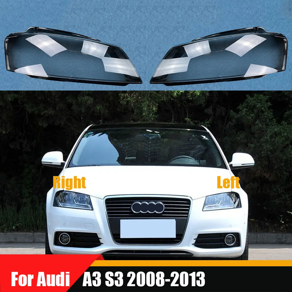 

For Audi A3 S3 2008 2009 2010 2011 2012 2013 Headlamp Cover Transparent Headlamp Lens Plexiglass Replace Original Lampshade