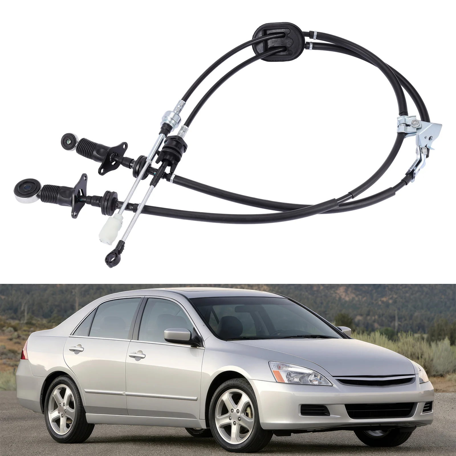 

For 04-08 TSX 03-07 Accord 4 CYL Euro-R 5/6 Speed Transmission MANUAL Shifter Cables 54310-SDA-L02 54310SDAL02 Car Accessories