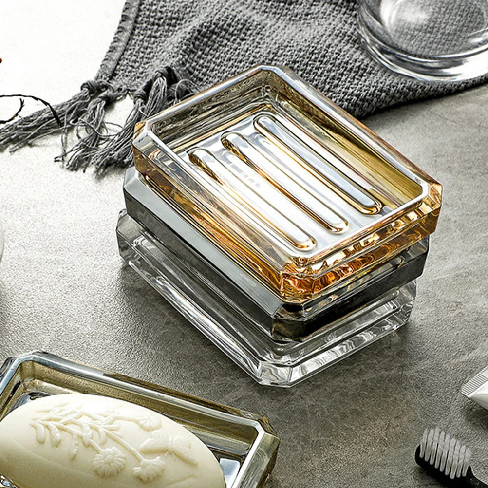 حركة تركيب الصابون الزجاجي، صندوق صابون مزخرف صحي للاستخدام اليومي طويل الأمد #4
