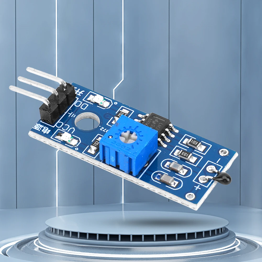 Thermistor Temperature Sensor Module High Sensitivity Thermal Sensor Module DO The Digital Output for Arduino DIY Kit MCU Robot