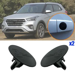 2Pcs Car Door Handle Lock Barrel KeyHole Cap Plug Clip Dustproof For Hyundai Creta GS 2016 2017 2018 2019 2020 2021