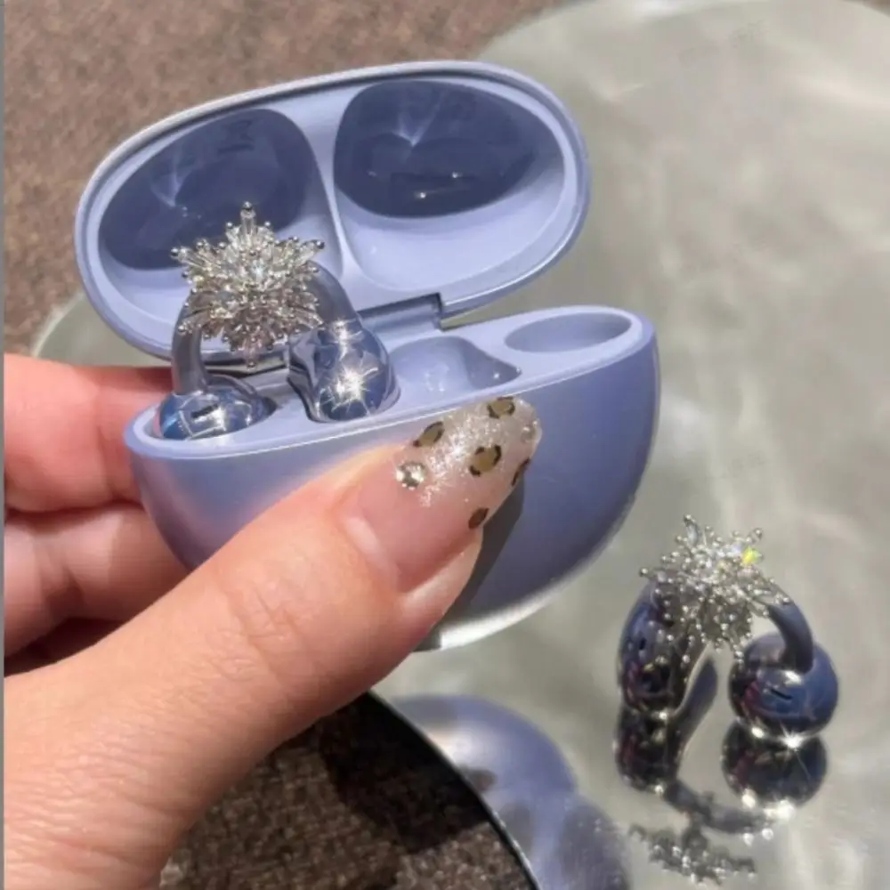 مشبك تزيين سماعة الرأس قابل للدوران من الزركون، مشبك تزيين سماعة الرأس سهل التركيب، ملحقات سماعات الأذن #4