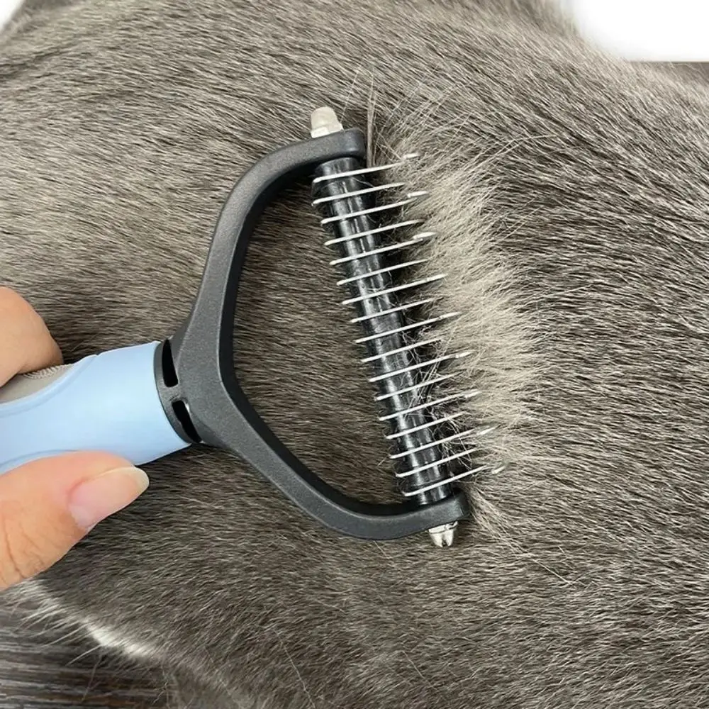 Pettine per la depilazione del gatto del cane pettine per la cura della toelettatura dell\'animale domestico dei capelli lunghi dell\'animale domestico