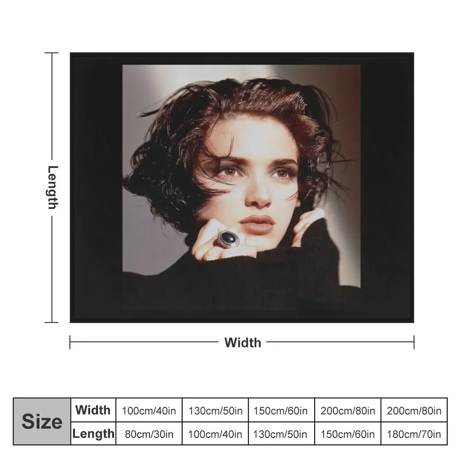 Winona Ryder - Album Throw Blanket Nap Picnic Bed Fashionable Camping Blankets