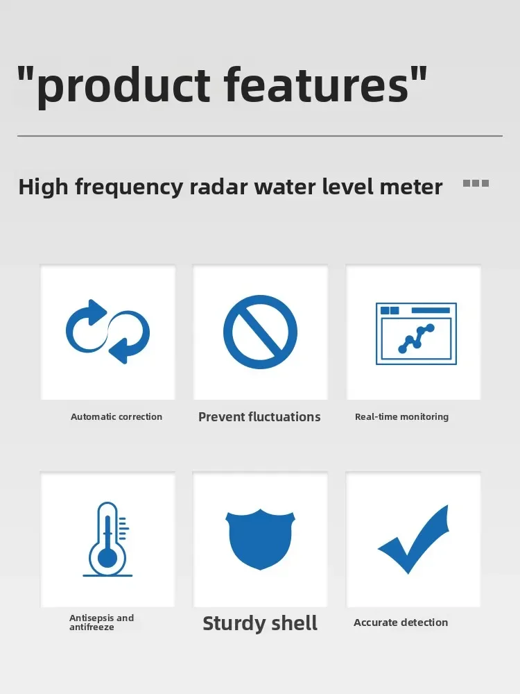 High-precision electronic water gauge Reservoir bridge tunnel water flow height level gauge Flood prevention and early warning